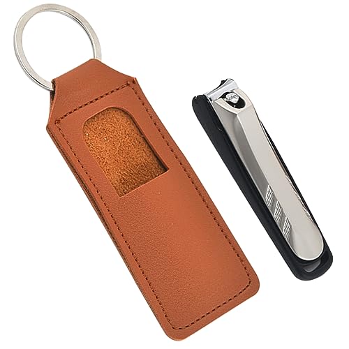 DEARMAMY Maniküre Nagelschneider Tragbar Mit Lederabdeckung Langlebiger Zehennagelcipper Für Einfache Anwendung Zu Hause Für Männer Ergonomisches Design Für Salon von DEARMAMY