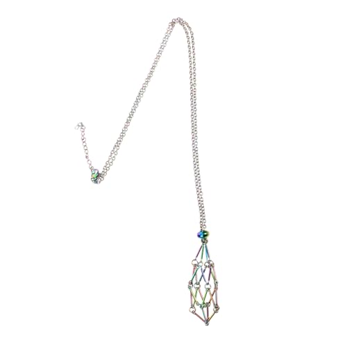 DEARMAMY Metal Crystal Holder Halskette Vintage Anhänger Käfig Schmuckhalter Damen Schmuck DIY Zubehör von DEARMAMY