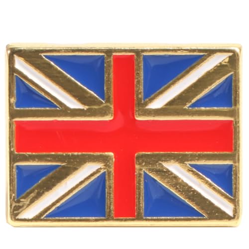 DEARMAMY Union Jack Flagge Patch England Gedenkabzeichen Nationalflagge Brosche Mode Brustnadel Metall Kleidung Abzeichen Dekorationen von DEARMAMY