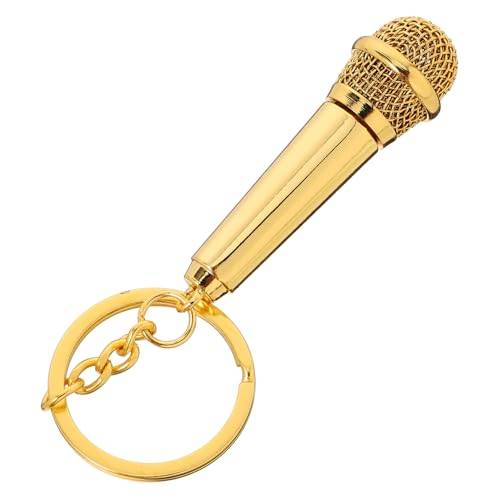DEARMAMY Musik-schlüsselanhänger in Mikrofonform Vergoldeter Musik-Charm Für Partys Und Geburtstage DEARMAMY Musik-schlüsselanhänger in Mikrofonform Vergoldeter Musik-Charm Für Partys Und Geburtstage von DEARMAMY