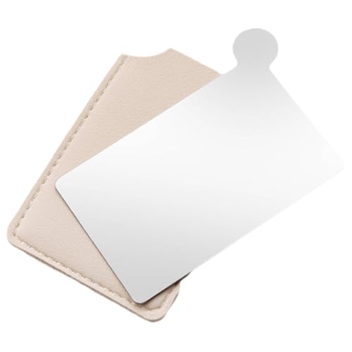 DEARMAMY Mini Edelstahl Make-up Palette Mit Spiegel Mischpalette Für Foundation Und Lidschatten Tragbare Kosmetikum Spachtel Für Präzise Anwendung von DEARMAMY