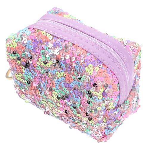 DEARMAMY Sequin Münzbeutel Schlüsselanhänger Kleiner Geldbeutel Für Bunte Organizer Tasche Für Münzen Und Schlüssel Langlebiges Design Für Täglichen Gebrauch von DEARMAMY