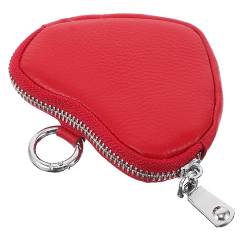 DEARMAMY Kleine Damen Geldbörse Herzform Minimalistische Münzgeldbörse Mit Schlüsselanhänger Tragbar Für Einkaufen Dating Reisen Organizer Für Kleine Gegenstände von DEARMAMY