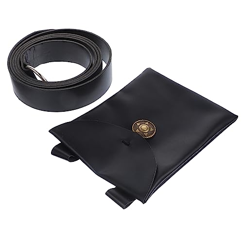 DEARMAMY Mittelalterliche Cosplay-tasche Bauchtasche Vintage-gürteltasche für Halloween Pu-ledertasche Authentische Piraten-geldbörse von DEARMAMY