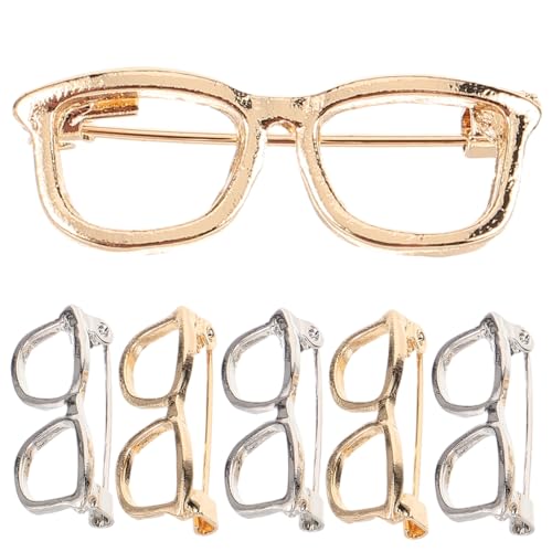 DEARMAMY 6stücke Brillen Pins Aus Legierung Kreative Broschen Für Kleidung Schmucknadeln Für Damen Mädchen Und Junge Mädchen Als Accessoire Und Geschenk von DEARMAMY