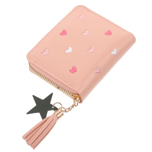 DEARMAMY Damen Geldbörse Aus Mit Reißverschluss Münztasche Kartenetui Für Damen Kompakt Und Leicht Zum Einkaufen Oder Reisen von DEARMAMY