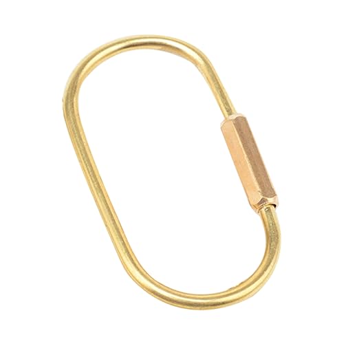 DEARMAMY Schlüsselanhänger Aus Messing Kreativer Anhänger Mit Clip Für Schlüssel Geldbörse Modischer Gürtelclip Handgefertigtes Zum Aufhängen von DEARMAMY