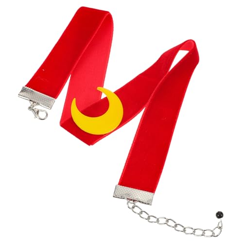 DEARMAMY Mond-choker Halskette Damen Filigrane Ketten Mondanhänger Verstellbar Leichter Schmuck für Alltag und Festliche Anlässe Elegantes Minimalistisches Schmuckstück Zeitloses Design von DEARMAMY