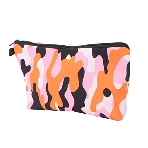 DEARMAMY Multifunktionale Kosmetiktasche im Camouflage Design Schminktasche mit Reißverschluss Reiseorganizer für Damen und Leicht Toilettenartikel und Desktop Aufbewahrung von DEARMAMY