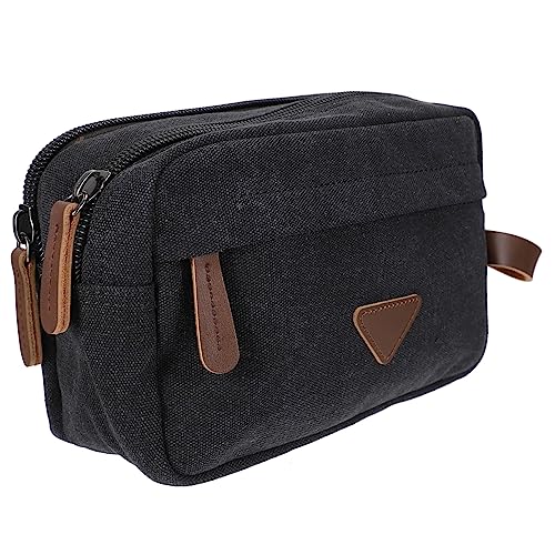 DEARMAMY Multifunktionale Reisetasche aus Strapazierfähigem Canvas Kleine Kosmetiktasche für Damen mit Reißverschlusstasche für Reisen und Aufbewahrung von DEARMAMY