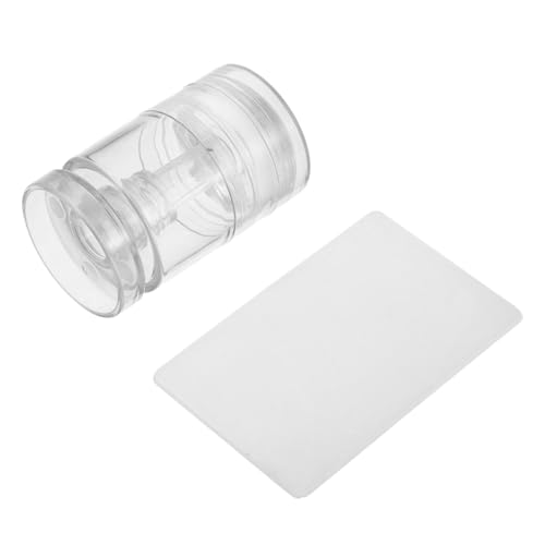 DEARMAMY Nagelstempel Stempel Für Französische Nägel Gelee-nagelkunst-stempel Jelly -nagel -briefmarken Nagelstamper Für Anfänger Einstellbarer Muster -stamper Transparent Kunststoff von DEARMAMY