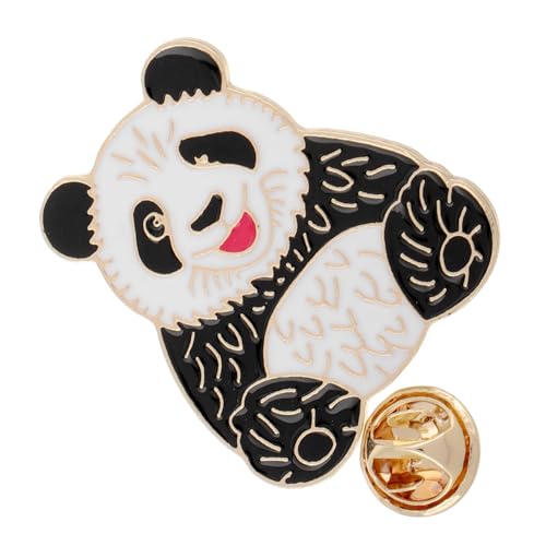 DEARMAMY Niedliche Panda brosche Metall Anstecknadel Cartoon Design Shirt kragen Dekor Tier anstecker für Kleidung und Accessoires von DEARMAMY
