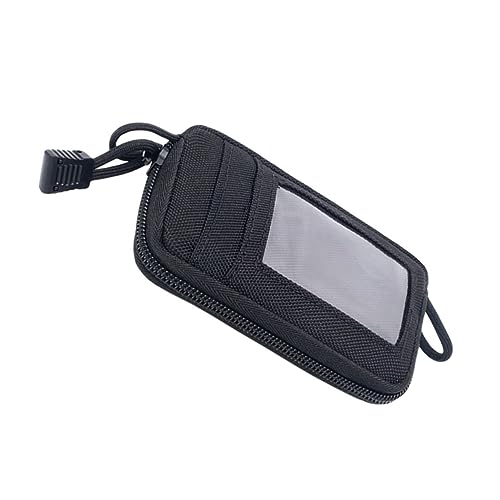 DEARMAMY Nylon Hüfttasche Für Herren Multifunktionale Gürteltasche Vintage Geldbörse Mit Reißverschluss Für Reisen Und Sport Schwarz von DEARMAMY