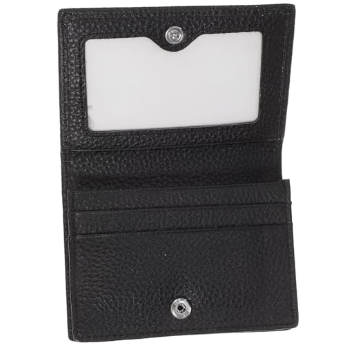 DEARMAMY PU Echtleder Herren Geldbörse mit Schnappverschluss und Reißverschluss Multifunktionales Kartenetui mit Münzfach Kompakt und Langlebig für Alltag Büro und von DEARMAMY