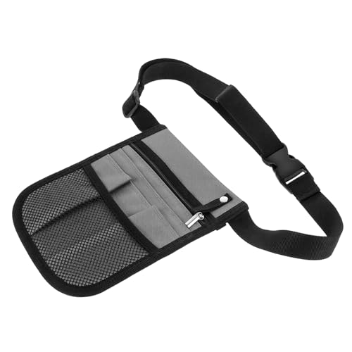 DEARMAMY Pack Multifunktionale Gürteltasche Mehrere Pflege Miserabel Arzt Taschen Brust Reisetasche Klinisch Krankenschwestern Geldbeutel Körper Tragetasche Oxford-Stoff Grey von DEARMAMY