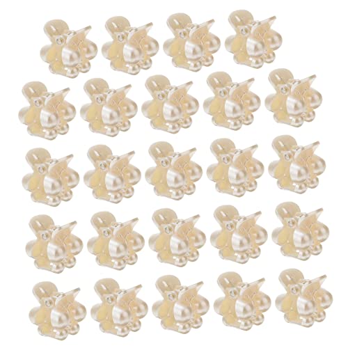 DEARMAMY Perlen Haarspangen 24 Stück Kleiner Krallenclips für Mädchen Schmetterlinge Rutschfest Haarschmuck für Haaraccessoires DEARMAMY Perlen Haarspangen 24 Stück Kleiner Krallenclips für Mädchen Schmetterlinge Rutschfest Haarschmuck für Haaraccessoires von DEARMAMY