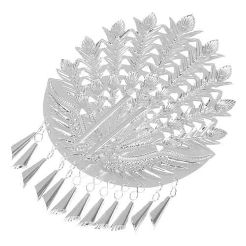 DEARMAMY Phoenix Quaste Haarnadel Quaste Haarschmuck Haarquasten Für Damen Haarnadeln Für Damen Styling Quasten Haarnadel Quaste Haarspange Mädchen Kopfschmuck Quastenklammer Silber Metall von DEARMAMY