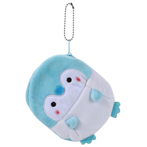 DEARMAMY Münzgeldbeutel Klein Pinguin Plüsch Süße Geldbörse Tragbar Portemonnaie Münzbörse Kleine Tasche Für Junge Mädchen Und Erwachsene von DEARMAMY