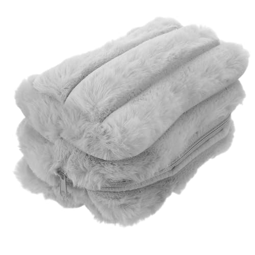 DEARMAMY Schminkbeutel Aus Plüsch Mit Großem Fassungsvermögen Für Damen Reise-Organizer Für Make-up Und Hautpflege-Produkte Leicht Tragbar Für Unterwegs von DEARMAMY