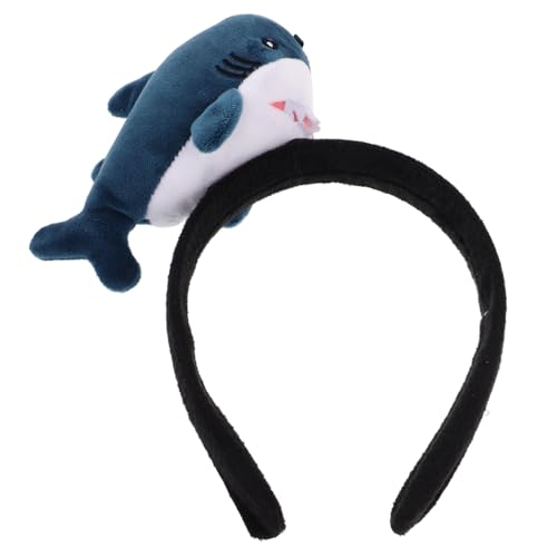 DEARMAMY Plüsch Stirnband Dunkelblau Weiches Tierkostüm Haarreif Für Aquarium Ausflüge Karneval Halloween Party Cosplay Accessoire von DEARMAMY
