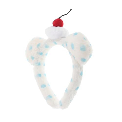 DEARMAMY Plüsch Stirnband Mit Bärenohren Und -anhänger Tierohren-haarband Für Geburtstags Und Weihnachts-partys Kopfschmuck Für Mädchen Und Frauen von DEARMAMY