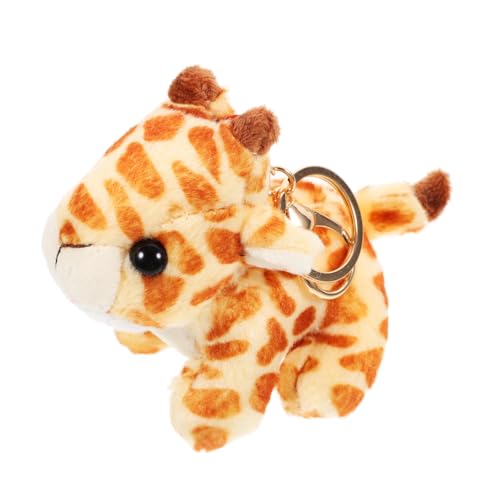 DEARMAMY Plüschtier-schlüsselanhänger Giraffen-schlüsselanhänger Für Frauen Geldbeutel-anhänger Taschenanhänger Für Handtaschen Ästhetischer Schlüsselanhänger Rucksackanhänger Kurzer Plüsch von DEARMAMY