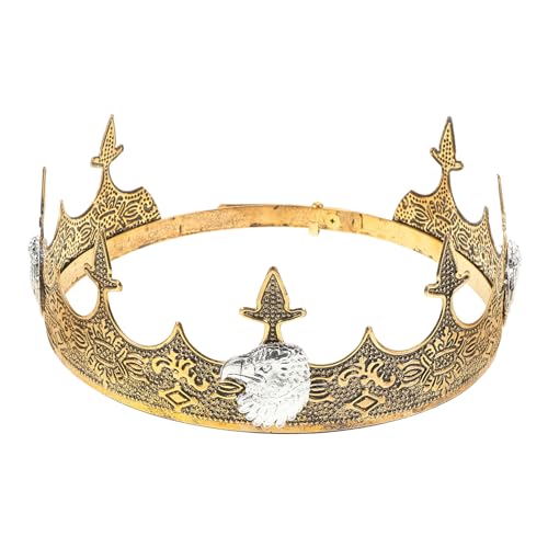 DEARMAMY Elegante Königskrone Aus Legierung Für Männer Und Frauen Vintage Und Dekorativ Für Hochzeiten Geburtstagsfeiern Und Cosplay Verstellbare Passform Für Jeden Anlass von DEARMAMY