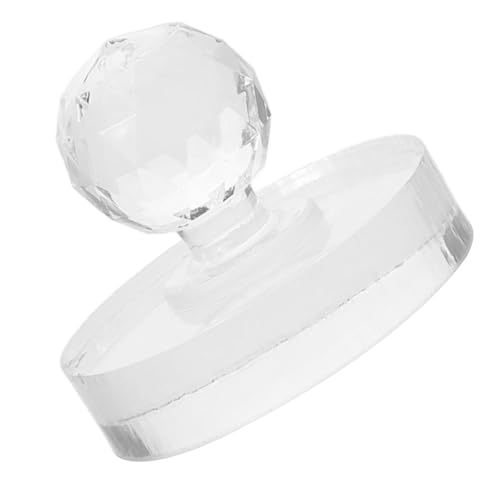 DEARMAMY Puderpresswerkzeug Presspuder Stempel Zum Auftragen Von Mattem Rouge Pressstempel Diese Pfannenpads Braune Farbe Rauchig Kosmetik Schönheit Acryl Transparent von DEARMAMY