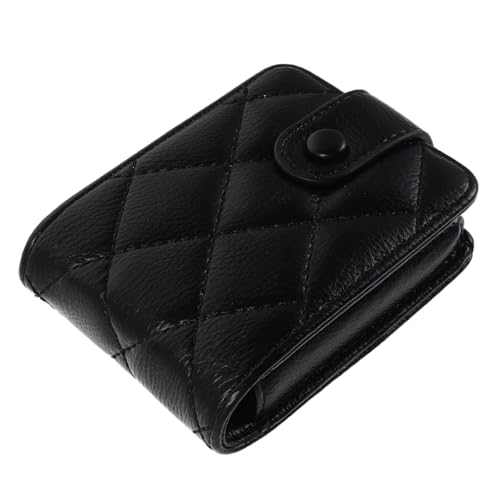 DEARMAMY Quilted Make-up-Tasche mit Spiegel für Damen Mini Kosmetiktasche Leichte Tragbare Schminktasche für Reisen und Alltag Stilvolle Kleine Geldbörse für Lippenstifte und Essentials von DEARMAMY