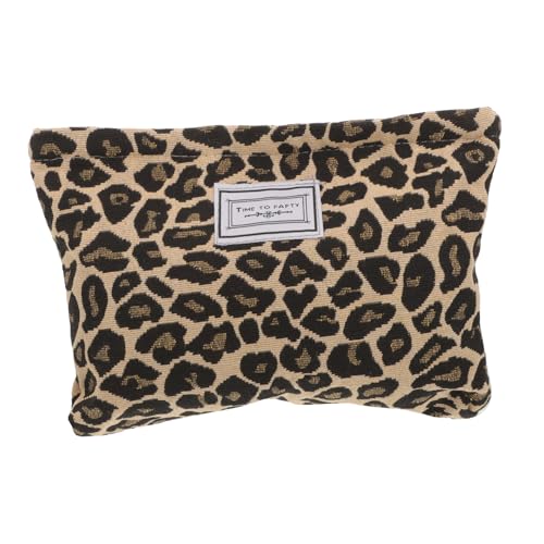 DEARMAMY Reise Kosmetiktasche Leopard Make up Tasche Tragbarer Kulturbeutel Großes Fassungsvermögen Für Damen Und Mädchen Für Reisen Mit Robustem Reißverschluss von DEARMAMY