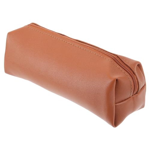DEARMAMY Reise Make Up Organizer Tasche aus Leder Tragbar Kleines Federmäppchen für Damen Vielseitig für Unterwegs von DEARMAMY