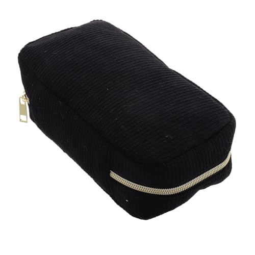 DEARMAMY Corduroy Kosmetiktasche Für Damen Große Tragbare Reise Makeup Organizer Multifunktionale Aufbewahrungstasche Für Make-up Und Pflegeprodukte Stilvolles Design von DEARMAMY