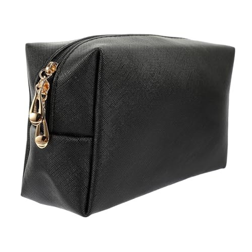 DEARMAMY Reisepflegerbeutel Kosmetischer Halter aus Hochwertigem PU wasserdichte Make Up Organisatortasche Kompakte Kulturtasche Elegantem für Damen und Herren von DEARMAMY