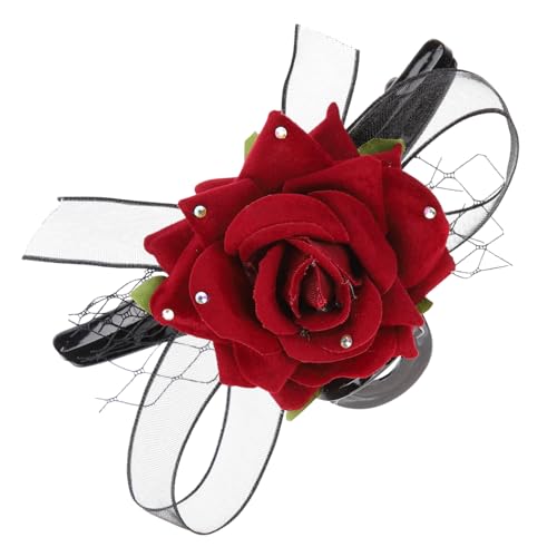 DEARMAMY Retro -Bogenhaarclip Blumen Clip-Bogen Haarspangen frauen Haarklammern Frauen Haarklammern für Mädchen blumförmige Haarklaue Haarklemme Clip Haarspangen für Mädchen Spitze von DEARMAMY