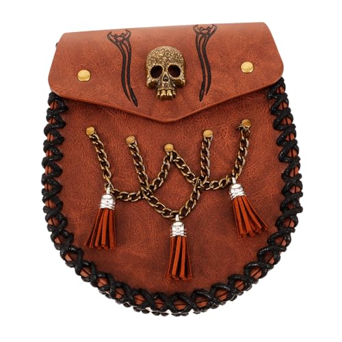 DEARMAMY Retro Geldbörse Handytasche Bauchtasche Tragetasche Kuriertaschen Männertasche weihachtsgeschenk weihnacjtsgeschenke ledergeldbörse dekorative Cosplay-Tasche Cosplay-Versorgung Pu von DEARMAMY