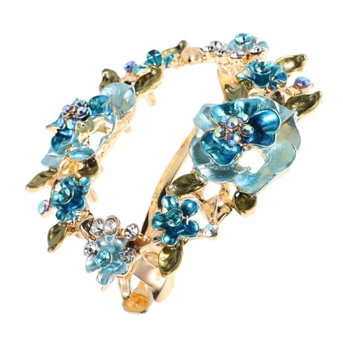 DEARMAMY Blumen-haarspangen Mit Schnalle Für Frauen Haarschmuck Mit Blumenmuster Fester Für Pferdeschwanz Oder Dutt Dekoratives Haar-accessoire Für Jeden Anlass von DEARMAMY