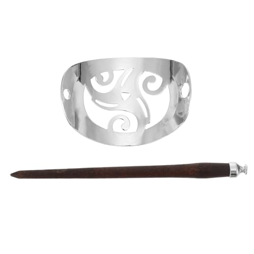 DEARMAMY Retro Haarstab für Damen Geometrischer Haarschmuck Chinesischer Kostüm Kopfschmuck Metallische Haarnadel für Festlichkeiten und Alltag von DEARMAMY