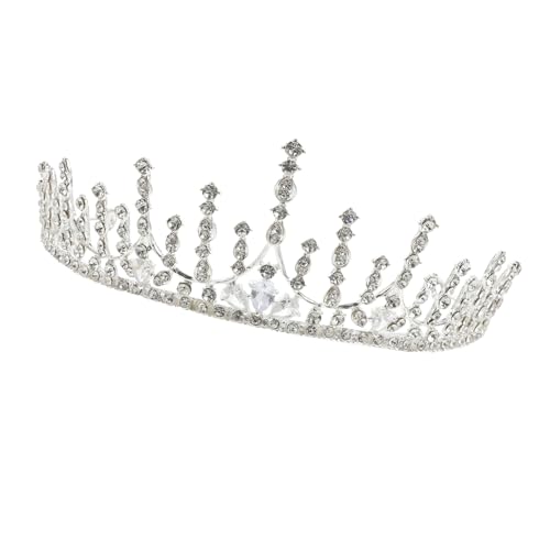 DEARMAMY Retro Stil Strass Krone Stilvolle Braut Kopfschmuck Barock Stil Tiara Für Hochzeit Party Hochzeitsdekor Brautkrone Requisite von DEARMAMY