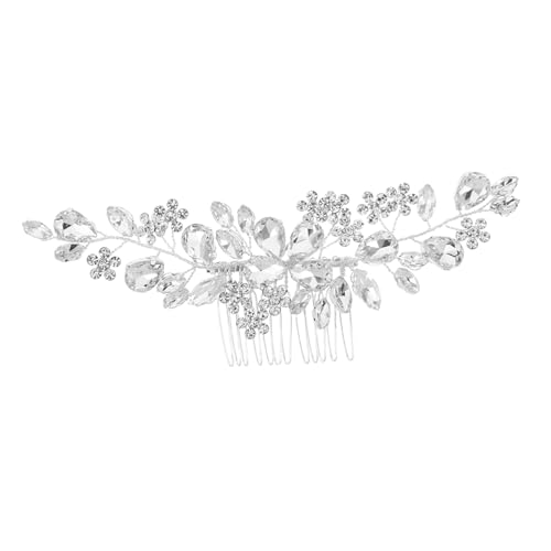 DEARMAMY Rhinestone Haarkamm Braut Haarschmuck Eleganter Hochzeit Haarclip Für Frauen Brautjungfern Und Blumenmädchen Festliche Party Accessoires Silber DEARMAMY Rhinestone Haarkamm Braut Haarschmuck Eleganter Hochzeit Haarclip Für Frauen Brautjungfern Und Blumenmädchen Festliche Party Accessoires Silber von DEARMAMY