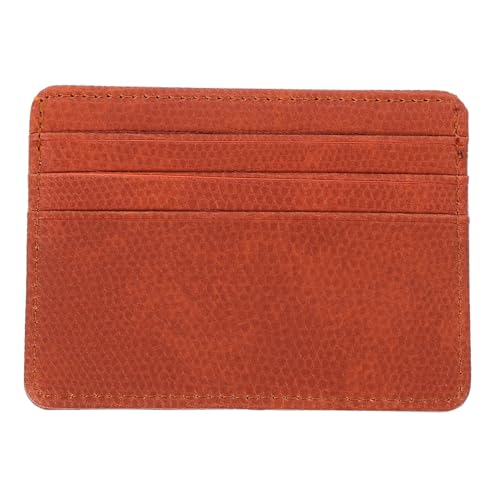 DEARMAMY Robustes Kartenetui mit PU Oberfläche in Braun Langlebige Kartenhülle für Kreditkarten und Ausweise Praktischer Business kartenhalter für Büro Reisen und Täglichen Gebrauch von DEARMAMY