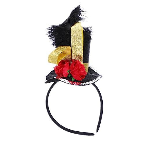 DEARMAMY Kopfschmuck Halloween Party Zubehör Rosen Hut Simulations-rosen-haarnadel Retro Für Verschiedene Anlässe Leicht Angenehm von DEARMAMY