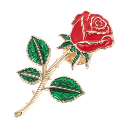 DEARMAMY Rosenblüten Brosche Emaille Pin Kreative Blumen Anstecknadel Modisches Schmuckaccessoire Vielseitig für Damen und Herren Kleidung Jacken Hüte von DEARMAMY