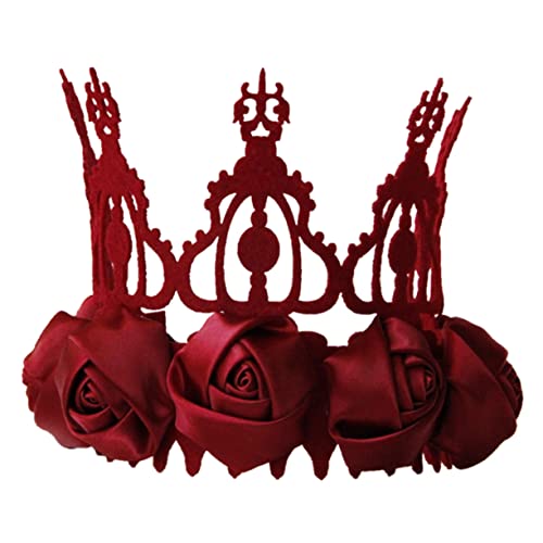 DEARMAMY Rote Rosen Haarkranz Krone für Verstellbares Kopfschmuck Accessoire für Festivals Hochzeiten Geburtstagsfeiern und Fotoshootings DEARMAMY Rote Rosen Haarkranz Krone für Verstellbares Kopfschmuck Accessoire für Festivals Hochzeiten Geburtstagsfeiern und Fotoshootings von DEARMAMY