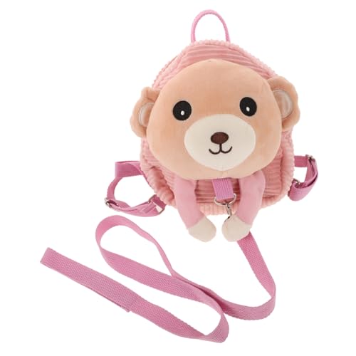 DEARMAMY Rucksäcke Für Mädchen Ergonomischer Baby-Rucksack Mit Leine Weicher Mini-Rucksack Für Kinder Kleinkinder-plüschtasche Mit Spielzeug von DEARMAMY