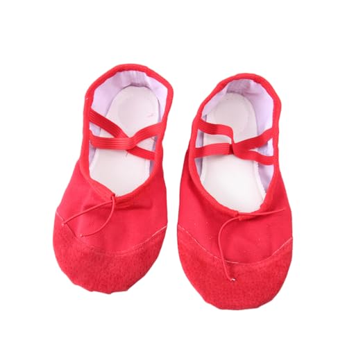 DEARMAMY Rutsch Ballettschuhe Erwachsene Rote Yogaschuhe Leicht Elastisch Für Moderner Tanz von DEARMAMY