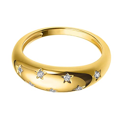 DEARMAMY Schickes Geometrisches Stern-zirkon-knöcheldekor Für Frauen Zarter Hochzeitsschmuck von DEARMAMY