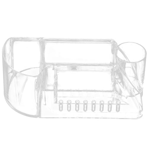 DEARMAMY Nagelbohrerhalter Nagelwerkzeugaufbewahrungsbox Transparenter Organizer Für Nagelpolierer Und Fräser Platzsparend Und Leicht Für Studio Oder Heimgebrauch von DEARMAMY