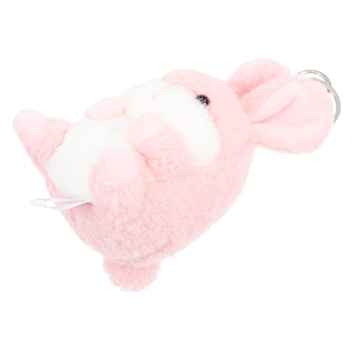 DEARMAMY Schlüsselanhänger Bunny hasenscheisse Trailer Keyring Presents Auto schlüssel Halter ausgestopft Puppe zum Aufhängen Häschen-Dekorationen zum Aufhängen PP Baumwolle Rosa von DEARMAMY