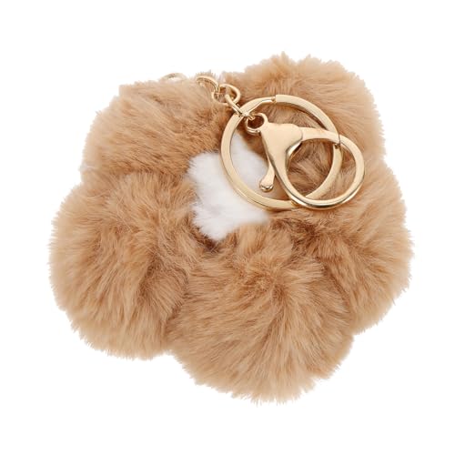 DEARMAMY Schlüsselanhänger Mit Kunstfell-Pompon Für Neujahr Weihnachten Schule Belohnungen von DEARMAMY