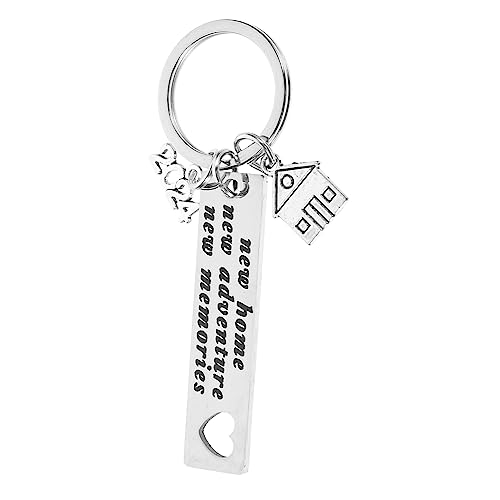 DEARMAMY Metall-schlüsselanhänger - Einweihungsgeschenk Schlüsselanhänger-Set für Frauen und Männer Dekorativer Edelstahl-schlüsselanhänger DEARMAMY Metall-schlüsselanhänger - Einweihungsgeschenk Schlüsselanhänger-Set für Frauen und Männer Dekorativer Edelstahl-schlüsselanhänger von DEARMAMY